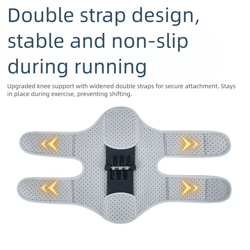 Adjustable knee brace with spring support for recovery