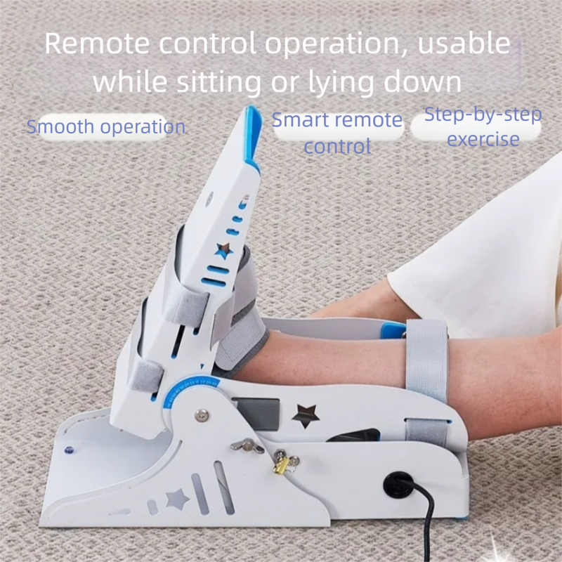 Side view of ankle rehabilitation equipment for therapy training