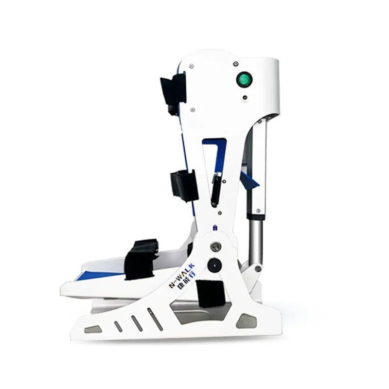 Side view of ankle rehabilitation equipment for therapy training