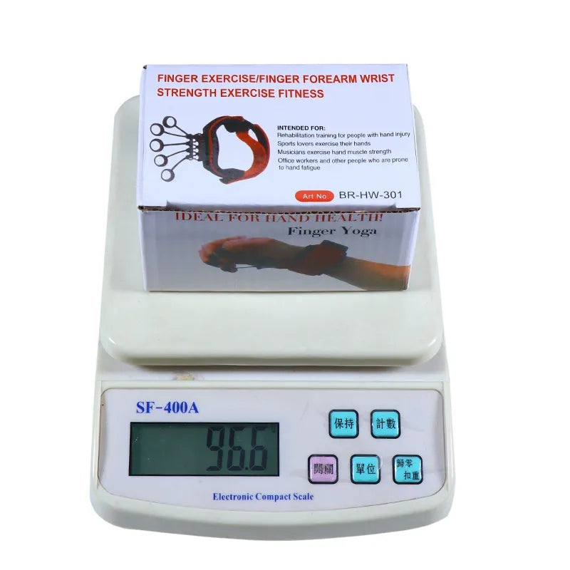 Finger stretcher and grip strength trainer for therapy