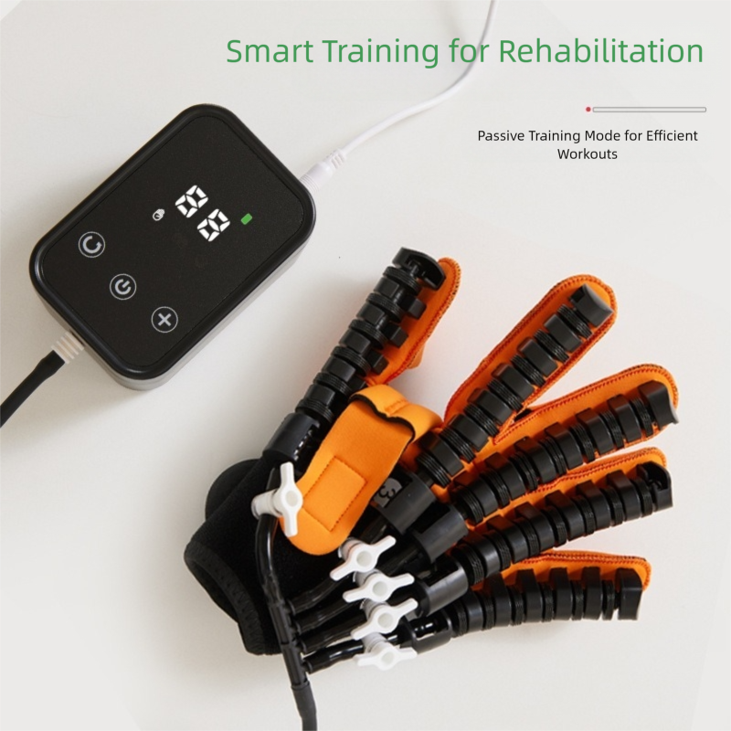 Electric robot glove with touchscreen control for hand therapy training