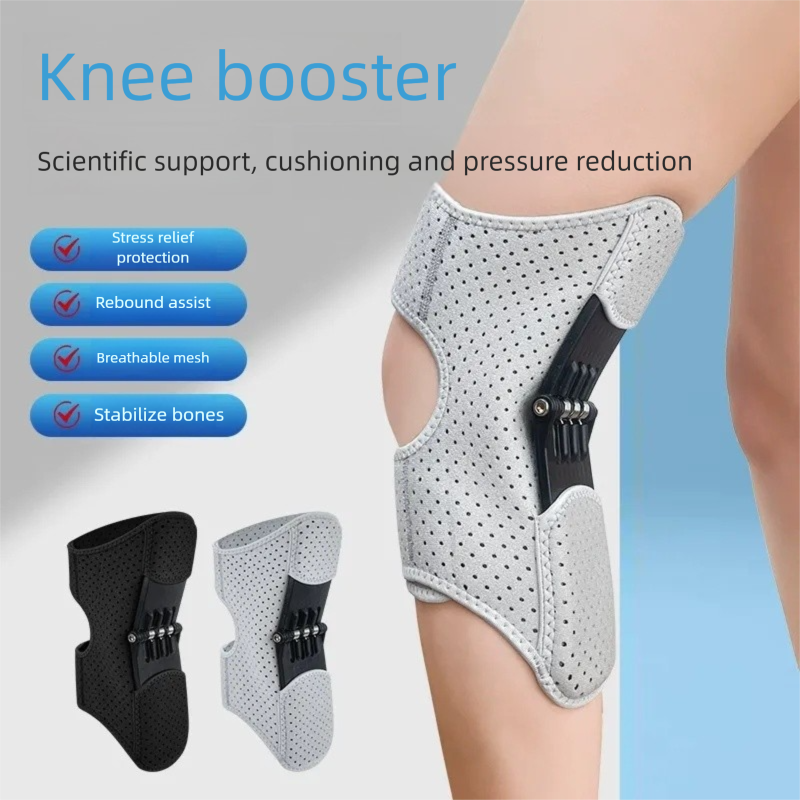 Protective knee support for rehabilitation and strengthening exercises