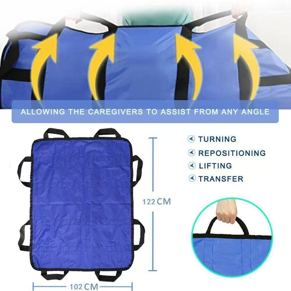 Rehabilitation positioning mattress with handles